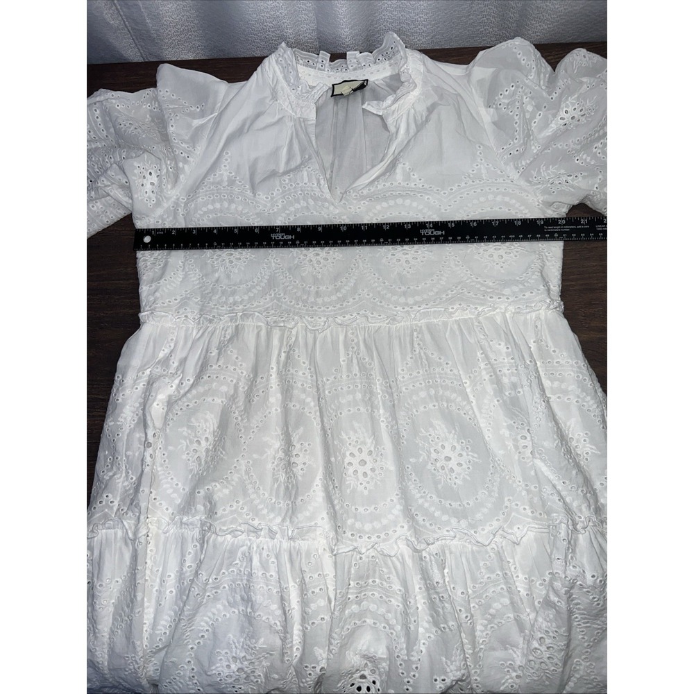 Tuckernuck White Eyelet Crawford Dress Size Medium - Picture 7 of 7